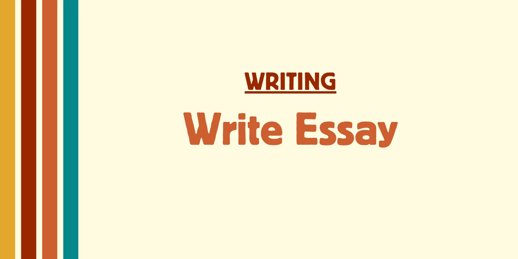 Write Essay Templates